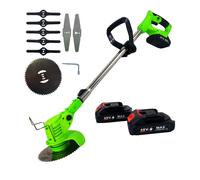 Decespugliatore a Batteria Tagliabordi Elettrico Tagliaerba 2 Batterie 21V