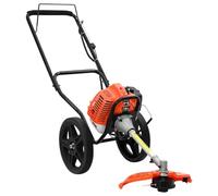 Decespugliatore a benzina con ruote, 52 cc, 1,45 kW, per la cura del giardino, con copertura protettiva e motore a 2 tempi