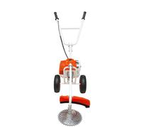 Decespugliatore a Carrozzina 63cc 2 Tempi con Ruote Pneumatiche Tagliaerba