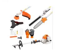 Decespugliatore a Scoppio 4 in 1 con Tagliasiepi, Motosega e Troncarami 52cc