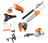 Decespugliatore a scoppio 4 in 1 tagliasiepi troncarami e motosega 35.8cc