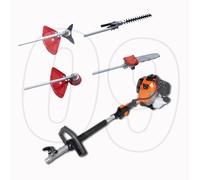 Decespugliatore a scoppio 4 in 1 tagliasiepi troncarami e motosega 52cc 2 tempi