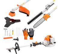 Decespugliatore a scoppio 4 in 1 tagliasiepi troncarami motosega 52cc 2 Tempi