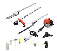Decespugliatore A Scoppio Benzina 52 cc 4 in 1 Multifunzione Per Uso Domestico Professionale Fai Da Te Colore Arancione
