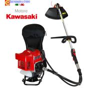 Decespugliatore a Scoppio Con Zaino 53,2cc Motore Benzina 2 Tempi KAWASAKI