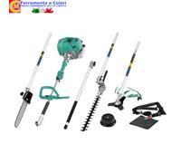Decespugliatore a Scoppio MULTIUTENSILI 4 in 1 Benzina 2T Multifunzione 32,6CC