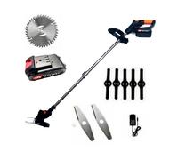DECESPUGLIATORE ELETTRICO 2 BATTERIA LITIO 24 V TAGLIAERBA TAGLIABORDI 8421