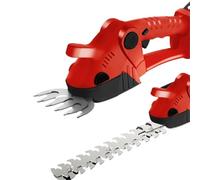 Decespugliatore elettrico, 2 Tagliasiepi A Batteria E Arbusti Per Tosaerba Caricabatterie Incluso per la cura del prato, controllo delle erbacce(Red,No battery)