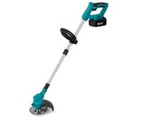 Decespugliatore Elettrico 800W con 2 Batterie da 21V - 6.0Ah | Tagliabordi Leggero e Potente per Giardino | Tagliaerba con Lama Regolabile, Silenzioso, Facile da Usare