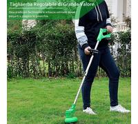 DECESPUGLIATORE ELETTRICO A BATTERIA LITIO 36V TAGLIAERBA TAGLIABORDI RASAERBA