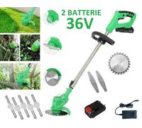 DECESPUGLIATORE ELETTRICO A BATTERIA LITIO 36V TAGLIAERBA TAGLIABORDI RASAERBA