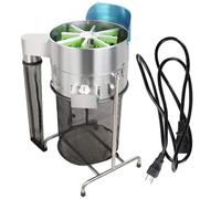 Decespugliatore elettrico per foglie, 45,7 cm, con 3 lame a velocità regolabili, include borsa a rete e potatore manuale per fiori e piante