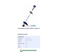 Decespugliatore Hyundai 25cc 2t 1,0hp 35270