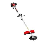 Decespugliatore multifunzione da 52 cc, motore a benzina a 2 tempi, 1,7 kW, montaggio laterale, tracolla, asta in alluminio, coltello da 25 cm, tagliasiepi da 45 cm, sega a manico lungo 30 cm