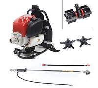 Decespugliatore multiuso a 4 tempi, decespugliatore a benzina 3 in 1, tosaerba, tagliasiepi, per diserbo, raccolta, roden e scavo sul seminativo
