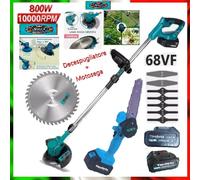 Decespugliatore Tagliaerba a Batteria 68V + Motosega 6" 2 batterie Tagliabordi
