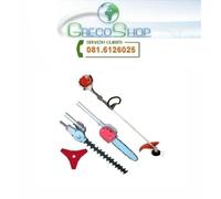 Decespugliatore+Tagliasiepi+Motosega+Disco girevole 4 in 1 52cc 2 tempi