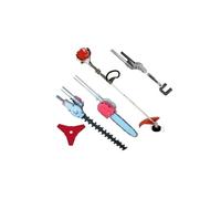 Decespugliatore + Tagliasiepi + Motosega/Troncarami/Tagliarami + Gancio Scuotiolive/mandorle + Disco girevole 3 denti Motore a scoppio 52cc Colore Yellow