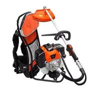 Decespugliatore zaino a scoppio 2 tempi 52 cc con doppio disco e kit accessori