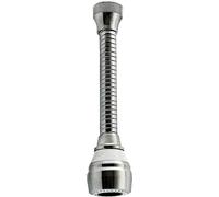 DecHome Aeratore a Snodo Flessibile Cromato Lungo 2 Getti 3034728