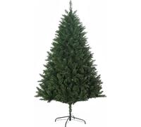 DecHome Albero di Natale Artificiale 180cm con 800 Rami e Base in Metallo Verde