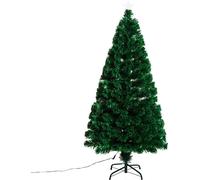 DecHome Albero di Natale h. 150 cm Foltissimo In Fibra Ottica Altezza 150 cm con Supporto