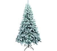 DecHome Albero di Natale Innevato Sestriere Altezza 210 cm con 1000 Rami e Base - 5917661