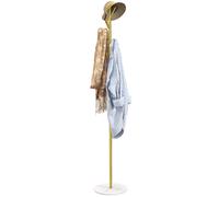DecHome Appendiabiti da Terra Autoportante con 8 Ganci Ø32x164 cm Oro