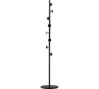 DecHome Appendiabiti da Terra con 8 Ganci con Base in Marmo 35x35x170cm Nero