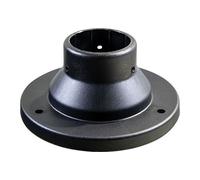 DecHome Base per Palo Lampione Globo Abs Nero Base cm 16