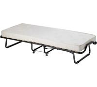 DecHome Brandina Pieghevole Con Materasso Montpellier in Acciaio B.80x190x34 M.80x180 Colore Bianco - HF807081