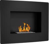 DecHome Caminetto a Bioetanolo da Incasso in Acciaio Durata 3.3 Ore e Capacità 0.9L 66x16x52 cm colore Nero - 0BKJ512