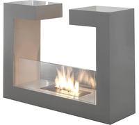 DecHome Camino Bioetanolo Acciaio Inossidabile 1.5Lt 78x25x58 Bianco 820-0