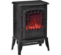 DecHome Camino Elettrico con Effetto Fiamma Copertura 20-25mq Nero