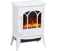 DecHome Camino Elettrico da Terra Potenza 1000W/2000W con Effetto Fiamma Bianco
