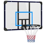 DecHome Canestro Basket da Muro con Tabellone Infrangibile 113x61x73 cm BUJ37B
