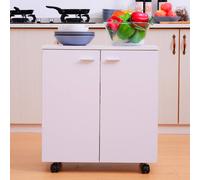 DecHome Carrello Cucina Mobile Dimensioni 60x35x65 cm colore Bianco