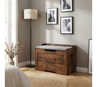 Cassapanca in Legno Panca contenitore 75x40x56 cm Grigio DecHome