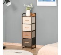 DecHome Cassettiera Camera da Letto 4 Cassetti in Metallo 31x29x99cm Multicolore