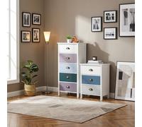DecHome Cassettiera Camera da Letto 5 Cassetti 45x30x95,4 Blu