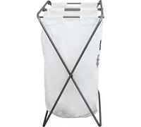Cesto Porta Bosch Ferro Stoffa G.Rald Tessuto cm 64x43x80,5 h Bianco DecHome