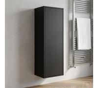 DecHome Colonna Bagno Sospesa 1 Anta 35x30,5x90 cm Nero Opaco - Push