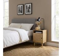 DecHome Comodino 1 Anta e 1 Vano Giorno Set 2 Comodini 39x35x60 Legno