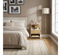 DecHome Comodino 1 Cassetto e 1 Vano Giorno in Legno 40x40x60 Legno