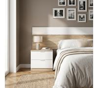 Kit testiera letto sing + comodino bian artik rov