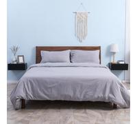 DecHome Comodino Sospeso 1 Cassetto Set 2 Comodini in Legno 40x30x15 Nero