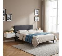 DecHome Comodino Sospeso 2 Cassetti Set 2 Comodini 49x38x23 Bianco