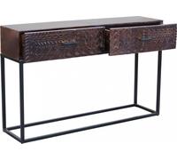 DecHome Consolle Eclettico in Metallo e Legno cm 120x30x76 h Marrone MO806694