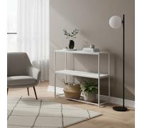 DecHome Consolle Ingresso Struttura in Acciaio 100x30x87 cm Bianco