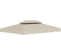 DecHome - Copertura Gazebo 3x4 mt Top in Poliestere colore Beige